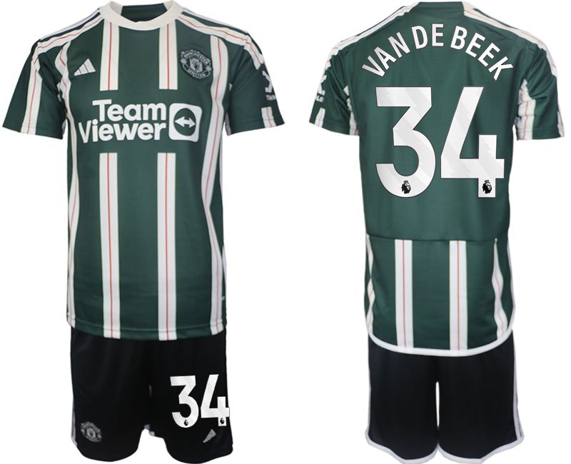 Men 2023-2024 Club Manchester United away green #34 Soccer Jersey->->Soccer Club Jersey